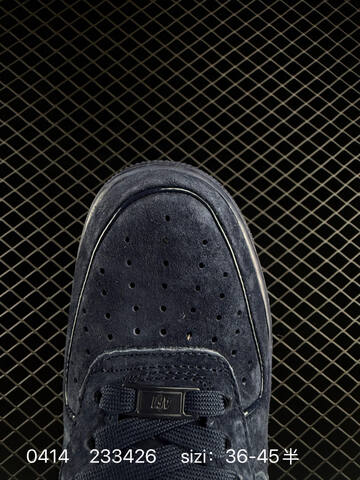 Nike Air Force 1 07 Obsidian Navy All Dark Navy Suede With Patent Leather Accents EU 36-45 Half Sizes Available Lifestyle - Unisex BS-72111