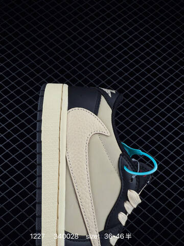 Jordan Travis Scott x Air Jordan 1 Low DM7866-200 Black Cream Brown EU 36-46 Sneaker - Unisex (BS-79968)