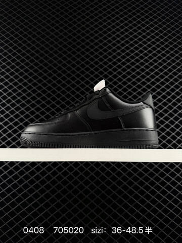 Nike Air Force 1 07 Triple White Triple Black EU 36-48 5 With Half Sizes Lifestyle - Unisex (BS-72233)