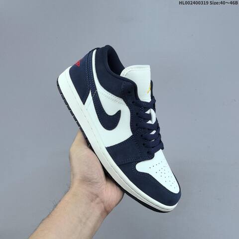 Air Jordan 1 Low Obsidian Suede AIR JORDAN 1 Aj1 Lifestyle BS-66496