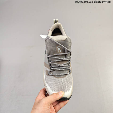 On Running Cloudrock Low WP Khaki Beige Off White Black EU 36-45 Trail Shoe Trail Running Sneakers - Unisex (BS-69813)