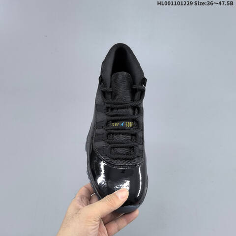Jordan Air Jordan 11 Retro Black Gray With Gamma Blue Accents 36-47 5 Basketball - Unisex (BS-67207)