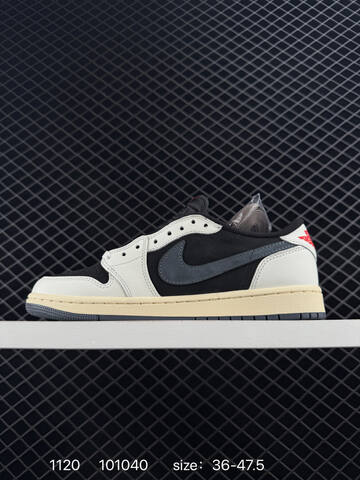 Jordan Air Jordan 1 Low OG SP DZ4137-106 Sail Black Red Cream EU 36-47 5 Sneaker - Unisex (BS-80222)