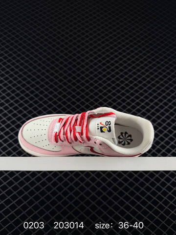 Nike Air Force 1 Low Pink White Red Gum 36-40 Casual - Unisex (BS-72836)