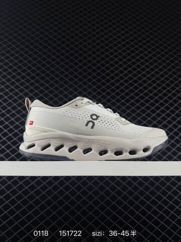 On Cloudsurfer Trail 2 Pearl Grey Black Orange EU 36-45 Trail Shoe Trail Running Sneakers - Unisex BS-85415