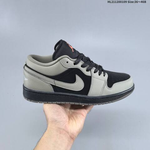Jordan Air Jordan 1 Low White Blue Navy 36 46B Basketball - Women's (BS-67049)