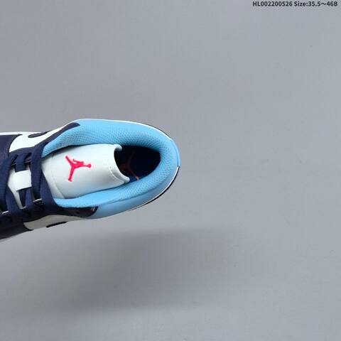 Jordan Air Jordan 1 Low White Navy University Blue Pink EU 35 5-46 Basketball - Unisex (BS-65874)