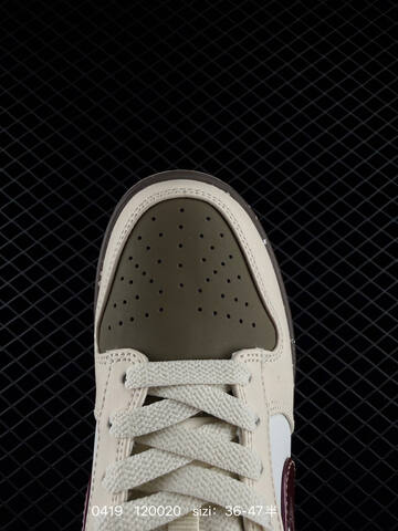 Nike SB Dunk Low Pro Beige Olive Green White Burgundy Dark Brown With Leopard Print Accents EU 36-47 Half Sizes Available Skate - Unisex BS-72005