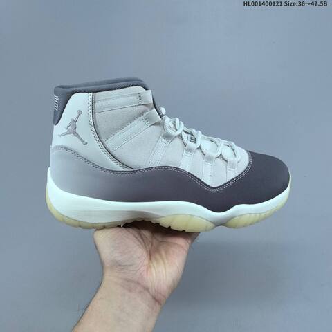 Jordan Air Jordan 11 Retro Gray White Purple 36 47 5 Basketball - Unisex (BS-66900)