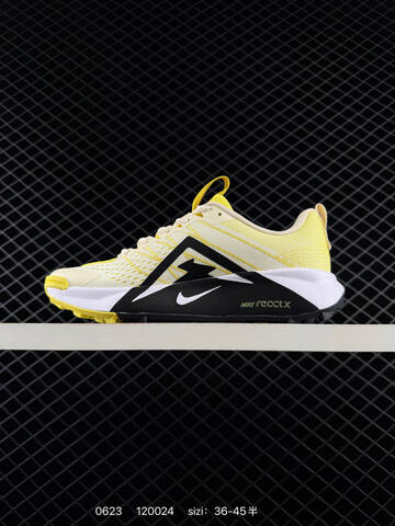 Nike ReactX Wildhorse 10 FV2337-100 Cream Yellow Black White EU 36-45 Trail Shoe - Unisex BS-70639