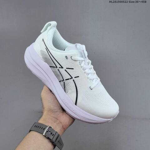 ASICS Gel-Kayano 33 White Black Pale Lilac EU 36-45 Running Shoe Running Sneakers - Unisex BS-68810