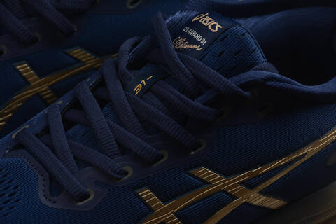 ASICS Gel Kayano 31 Navy Blue Beige Gold EU 36-45 Running Shoe Running Sneakers - Unisex (BS-59576)