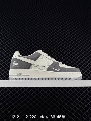 Nike Air Force 1 07 White Navy Gray 36-45 Lifestyle - Unisex (BS-73752)