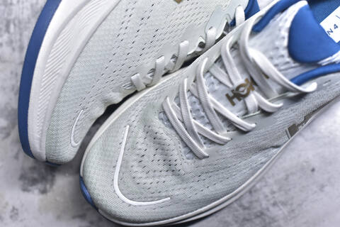 HOKA Rincon 4 White Blue Gold Running Shoe Running Sneakers (BS-59406)
