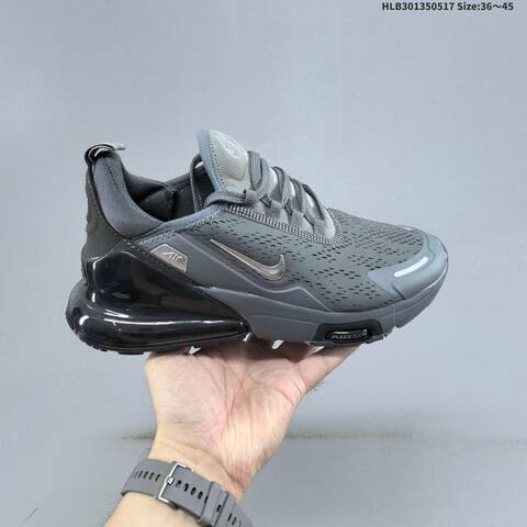 Nike Air Max 270 Flyknit Purple Grey Black Rose Gold EU 36-45 Running Shoe - Unisex BS-60311