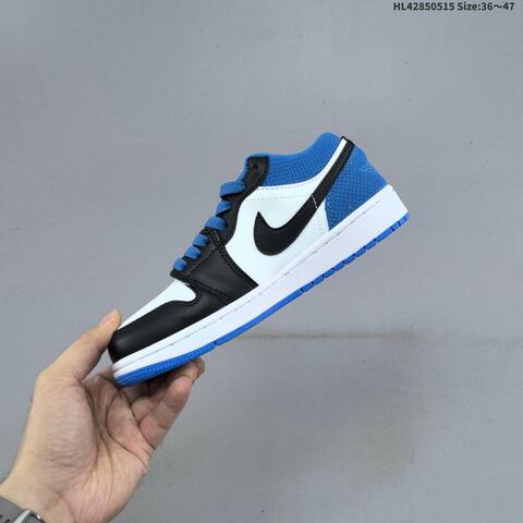 Jordan Air Jordan 1 Low White Navy Blue Red 36 47 Basketball - Unisex (BS-65957)