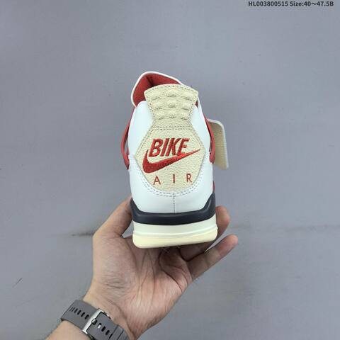 Jordan Air Jordan 4 Nigel Sylvester x Sail Cinnabar Sail Cinnabar Black 40 47 5 Basketball - Men's (BS-65971)