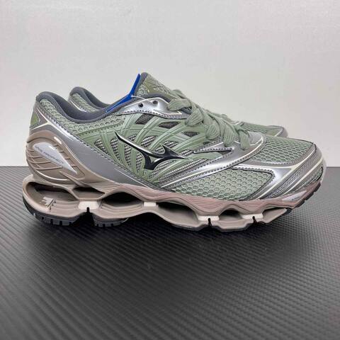 Mizuno Wave Prophecy D1 GA251102 Sage Green Silver Taupe Black Running Shoe Running Sneakers (BS-86774)