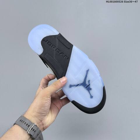 Jordan Air Jordan 5 Retro Black University Blue EU 36-47 Basketball - Unisex (BS-65875)