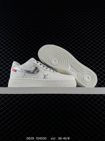 Nike Air Force 1 07 LV8 Off White Black Silver EU 36-45 Sneaker - Unisex BS-70525