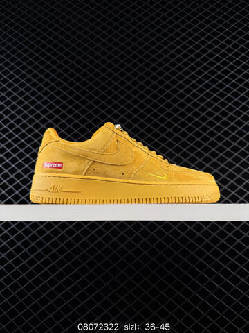 Nike Air Force 1 07 Low Supreme Wheat Yellow Red EU 36-45 Lifestyle - Unisex (BS-69900)