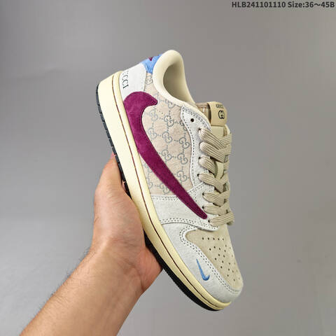 Jordan Air Jordan 1 Low x Travis Scott Multi-color EU 36-45 Casual - Unisex (BS-63869)
