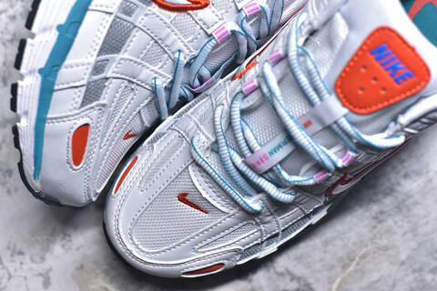 Nike P-6000 White Silver Orange Blue Pink Running Shoe BS-59653