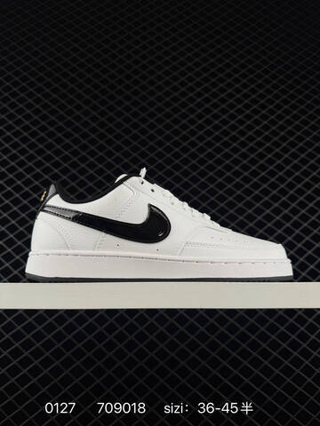 Nike Court Borough White Black EU 36-45 Casual - Unisex (BS-72929)