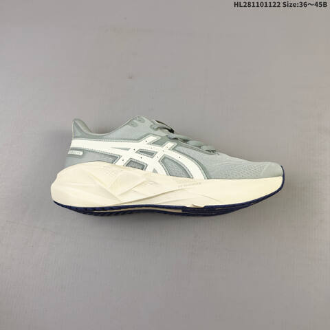 ASICS NOVABLAST 5 LE 1012B909 100 Light Grey Cream White Navy EU 36-45 Running Shoe Running Sneakers - Unisex (BS-69251)