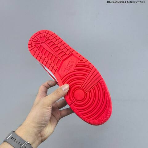 Jordan Air Jordan 1 Low White Red EU 36-46 Basketball - Unisex (BS-66237)