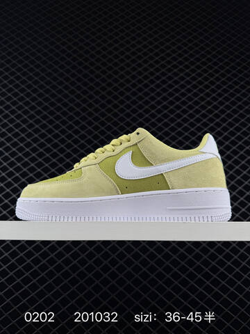 Nike Air Force 1 07 Yellow-green White 36-45 Lifestyle - Unisex (BS-72844)