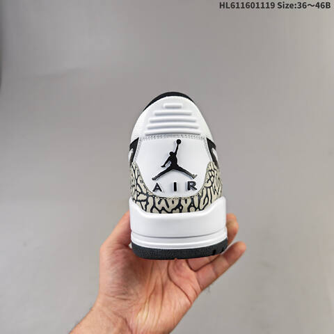 Jordan Air Jordan Legacy 312 Low Black White Gray 36 46B Lifestyle - Women's (BS-63479)