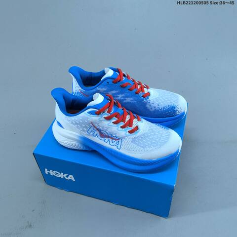 HOKA Mach 6 White Navy Mint Green EU 40-45 Running Shoe Running Sneakers - Men's (BS-69345)
