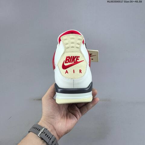 Jordan Air Jordan 4 Nigel Sylvester Sail Cinnabar Sail Cinnabar Black EU 36-48 5 Basketball - Unisex (BS-65944)