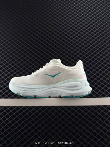 HOKA ONE ONE Bondi 9 White Light Blue Teal EU 36-45 Running Shoe Running Sneakers Unisex BS-86561