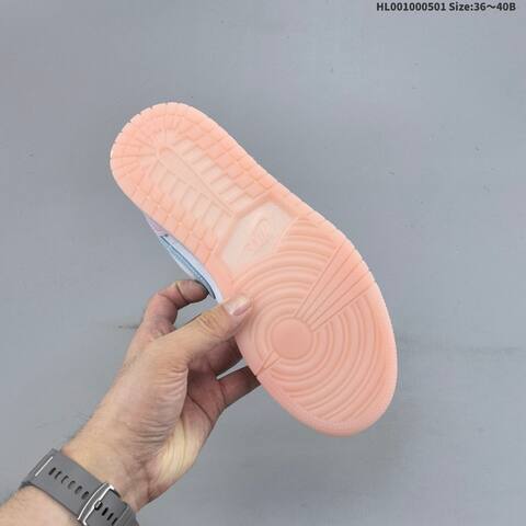 Jordan Air Jordan 1 Low White Pink Foam Glacier Blue EU 36-40 Casual - Unisex (BS-66068)