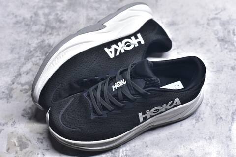 HOKA Rincon 4 Black White Grey Running Shoe Running Sneakers (BS-59407)