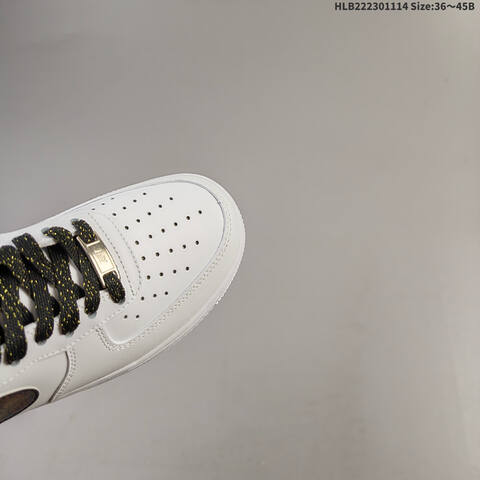 Nike Air Force 1 07 LV8 ZH0316 147 White Black Gold EU 36 45 Sneaker EU 36-45 - Unisex (BS-63731)