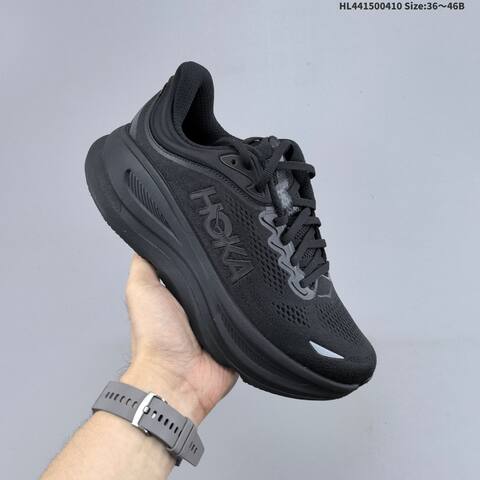 HOKA ONE ONE Bondi 9 Black EU 36-46 Running Shoe Running Sneakers - Unisex (BS-69356)