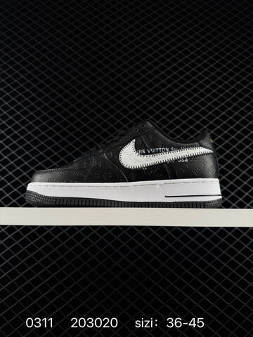 Nike Air Force 1 07 Low Black White EU 36-45 Casual - Unisex (BS-72689)