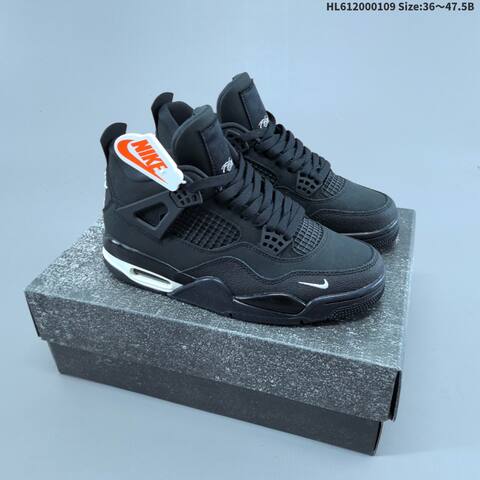Jordan Air Jordan 4 Retro Black 36-47 5 Basketball - Unisex (BS-67030)