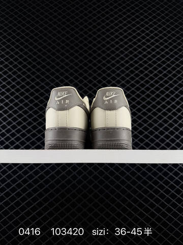 Nike Air Force 1 07 Light Beige Dark Brown EU 36-45 With Half Sizes Lifestyle - Unisex (BS-72071)