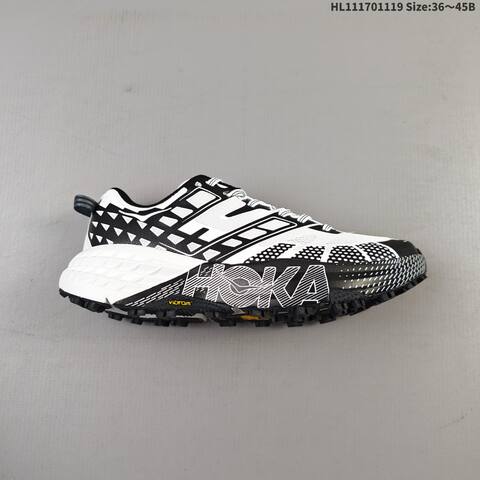 HOKA ONE ONE Speedgoat 2 White Black EU 36-45 Trail Shoe Trail Running Sneakers - Unisex (BS-69465)