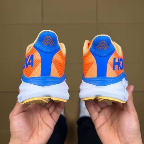 HOKA Clifton 9 Orange Blue White Yellow Running Shoe Running Sneakers (BS-86880)
