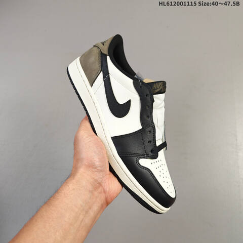 Jordan Air Jordan 1 Low 1985 Black White Grey EU 40-47 5 Casual - Men's (BS-63720)