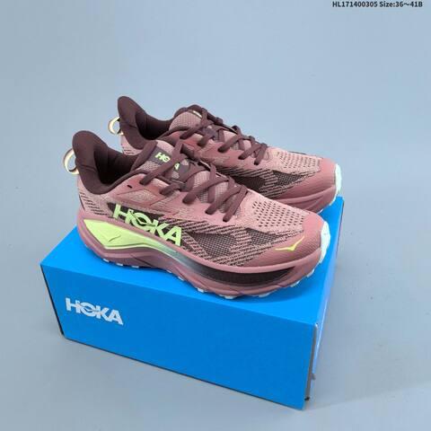 HOKA Challenger 8 Mint Green White Orange Black EU 36-41 Running Shoe Running Sneakers - Unisex (BS-69387)