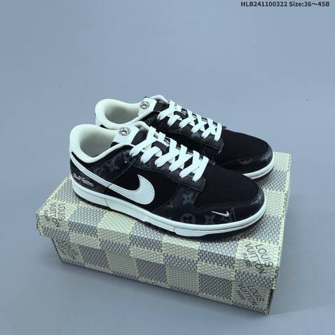 Nike Dunk SB Low Black White Gray EU 36-45 Skate Shoe - Unisex BS-61185