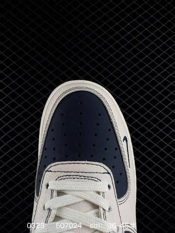 Nike Air Force 1 07 Low Beige Navy Blue Grey White EU 36-45 Lifestyle - Unisex BS-72495