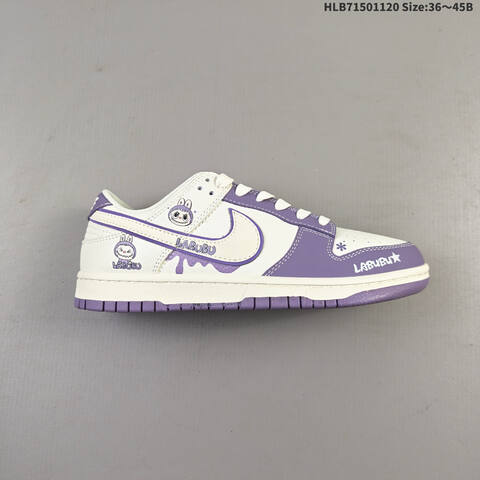 Nike Air Jordan 1 Low White Purple EU 36 45 Lifestyle - Unisex (BS-63412)