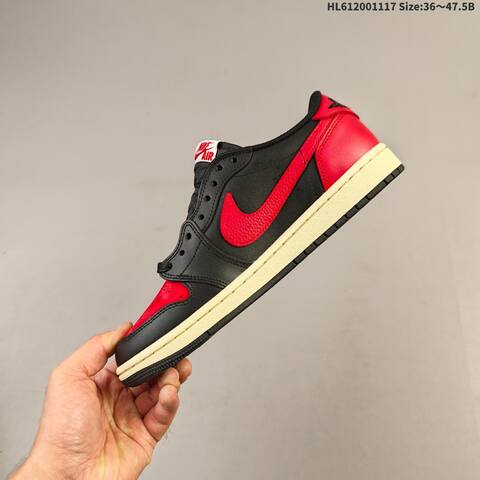 Jordan Air Jordan 1 Low OG x Travis Scott Black Red White 36-47 5 Lifestyle - Unisex (BS-63557)
